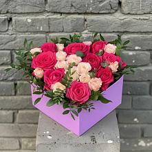 Цветочная композиция из Розы в коробке #REPLACE_PRED# Ленинском