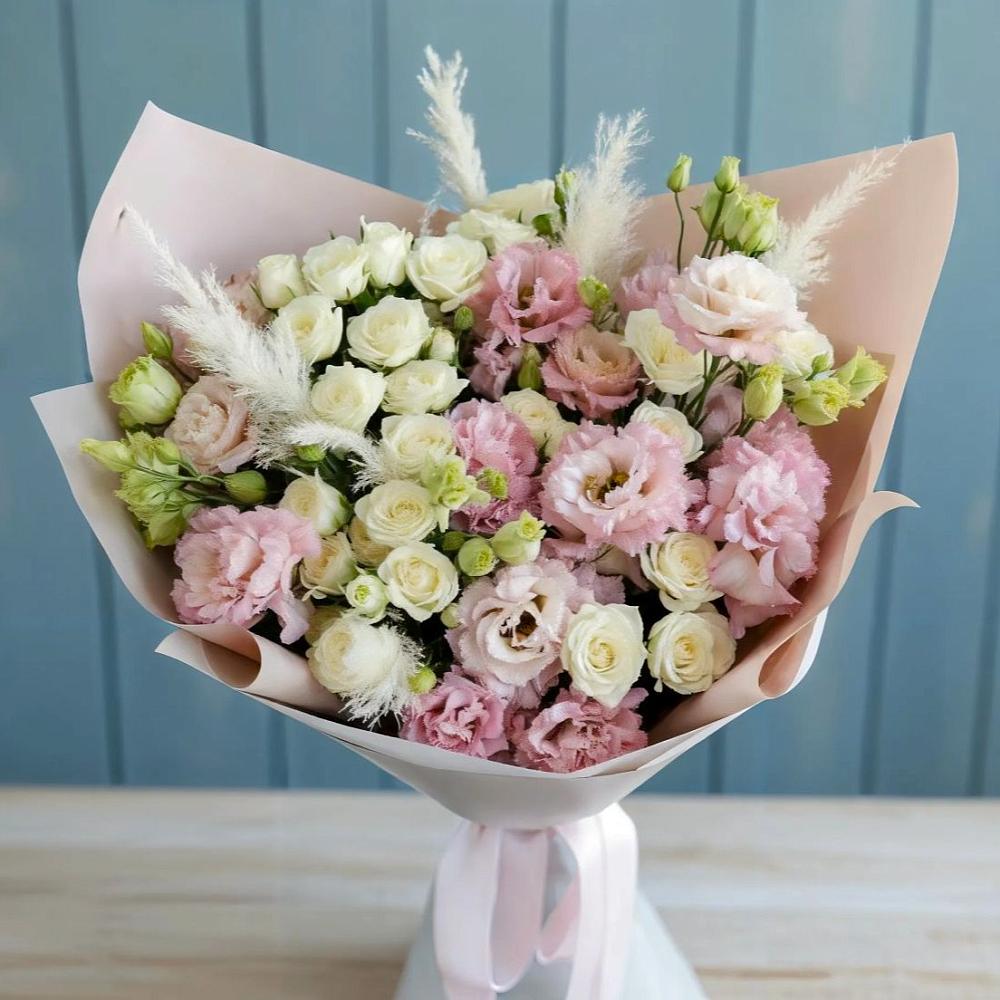 Букет цветов из: Альстромерии и Розы в Ленинском