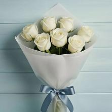 Букет 7 Белых роз Эдлесс Лав в Ленинском