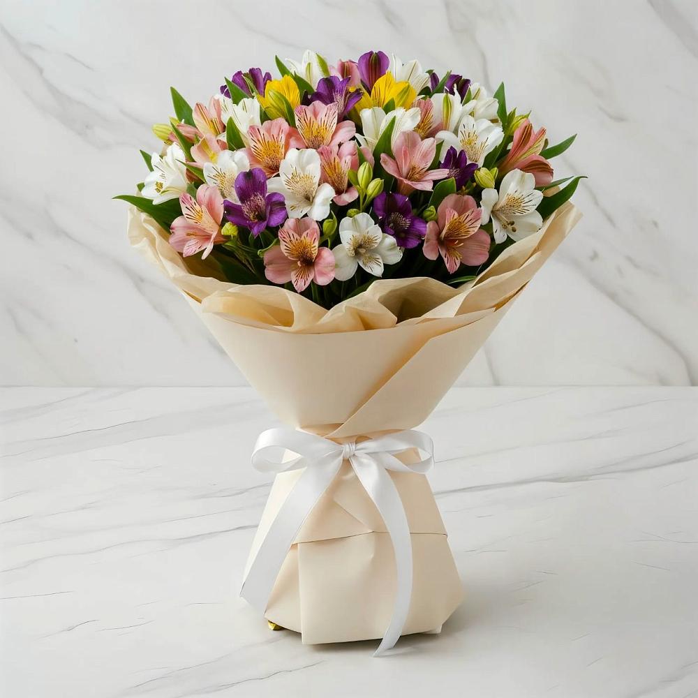 Букет цветов из: Альстромерии в Ленинском