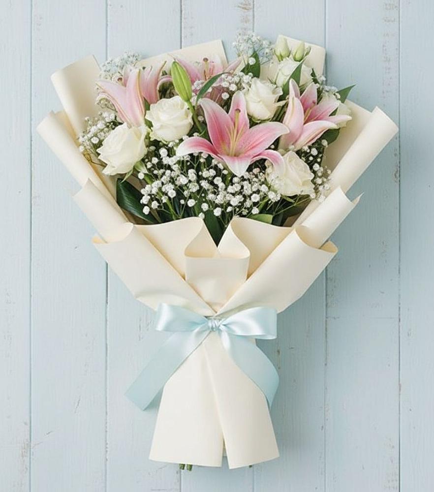 Букет цветов из: Лилии в Ленинском