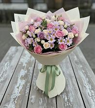 Букет цветов из:  Розы и Хризантемы в Ленинском