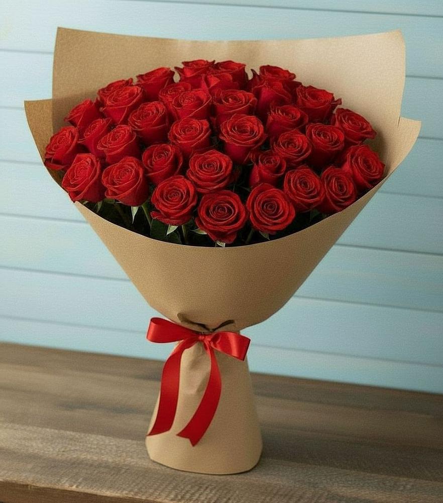 Букет Красные розы Милано в Ленинском