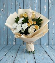 Букет цветов из:  Розы и Хризантемы в Ленинском
