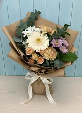 Букет цветов из:  Герберы и Хризантемы в Ленинском