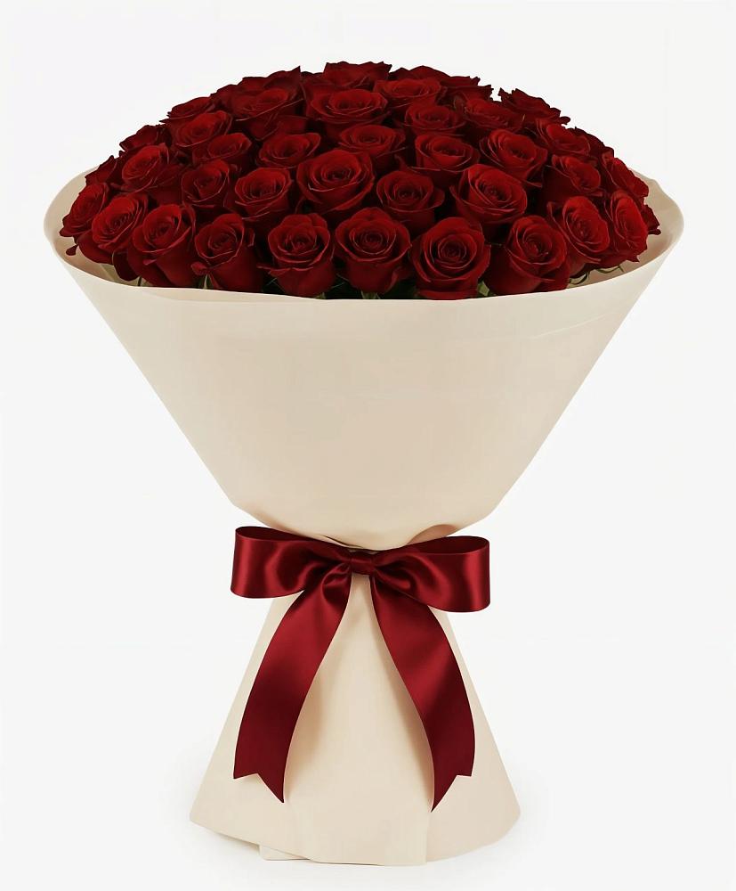 Букет 101 Бордовая роза Блэк Бакарра в Ленинском